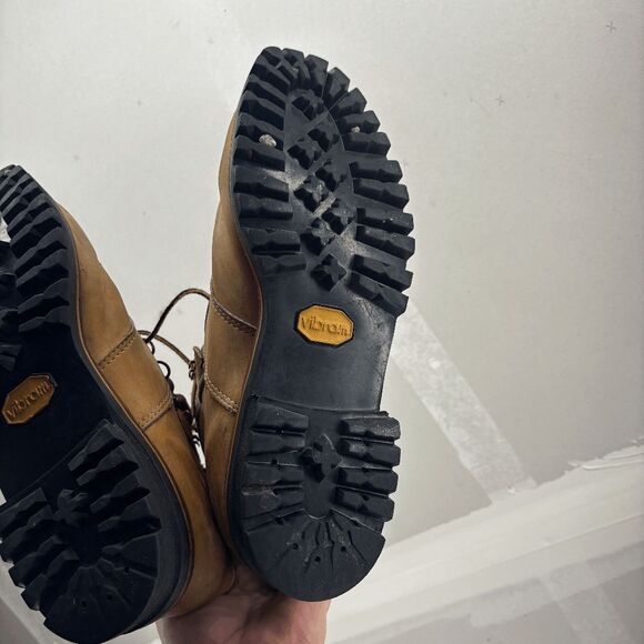 Chippewa Boots Mens 11.5 D Logger Soft Toe Hanover Brown Work Vibram Sole 25468 - Picture 12 of 13